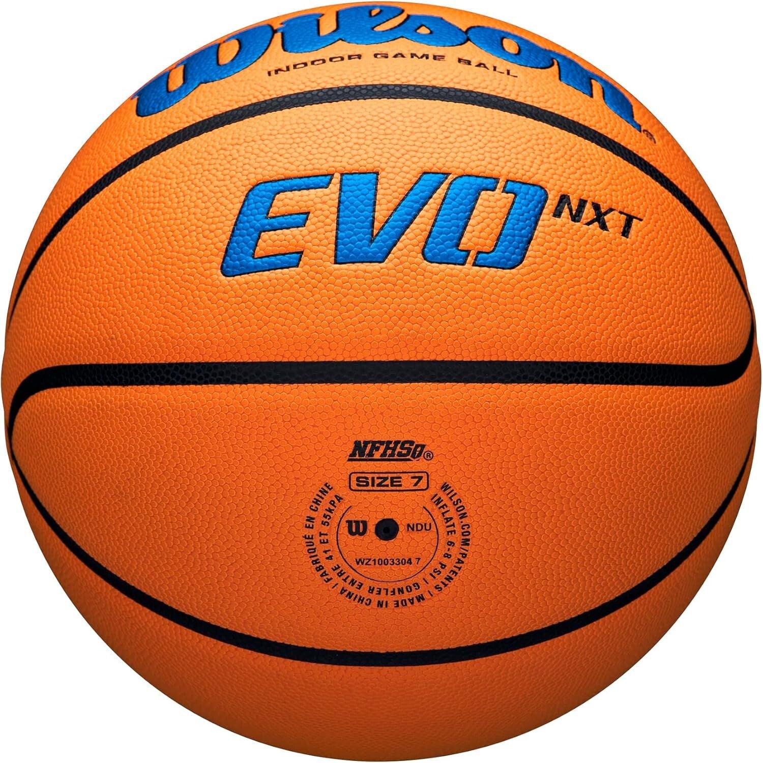 NCAA Official Indoor Basketball - Royal/Orange, Size 7, Unparalleled Performance