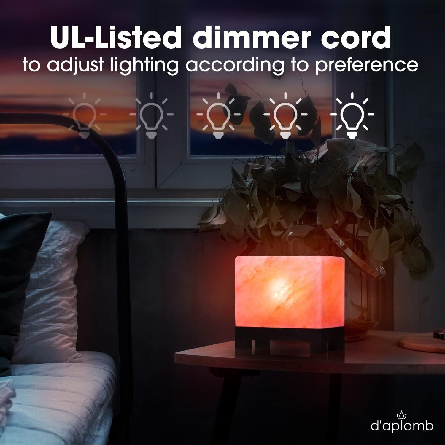 Authentic Himalayan Crystal Lamp: Hand-Carved, Ambient Lighting for Any Room