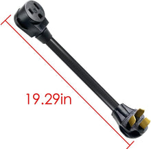 Load image into Gallery viewer, Compact NEMA 10-50P to NEMA 6-50R 50A Adapter Cord - Lightweight &amp; Durable