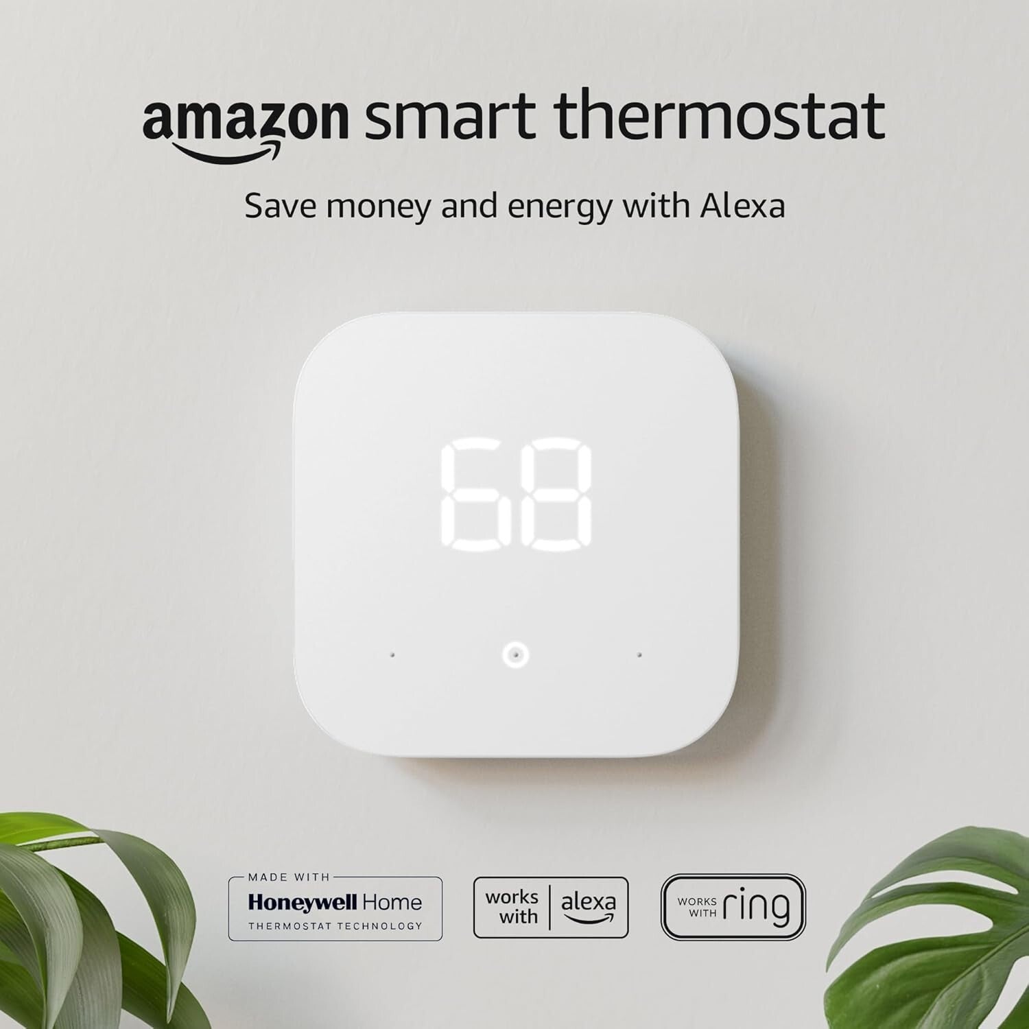 Energy-Saving Amazon Smart Thermostat with Remote Control & Temperature Sensors