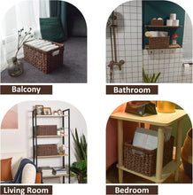 Load image into Gallery viewer, Versatile Waterproof Woven Baskets - 2-Pack for Bathroom and Kitchen Storage