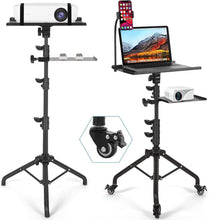 Load image into Gallery viewer, Versatile Tripod Stand for Laptop &amp; Projector - 3 Levels, Height Up to 51.8 Inch