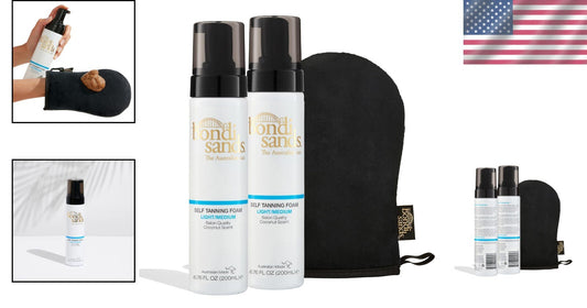 Easy To Apply Self Tanning Foam with Reusable Mitt - Perfect for All Skin