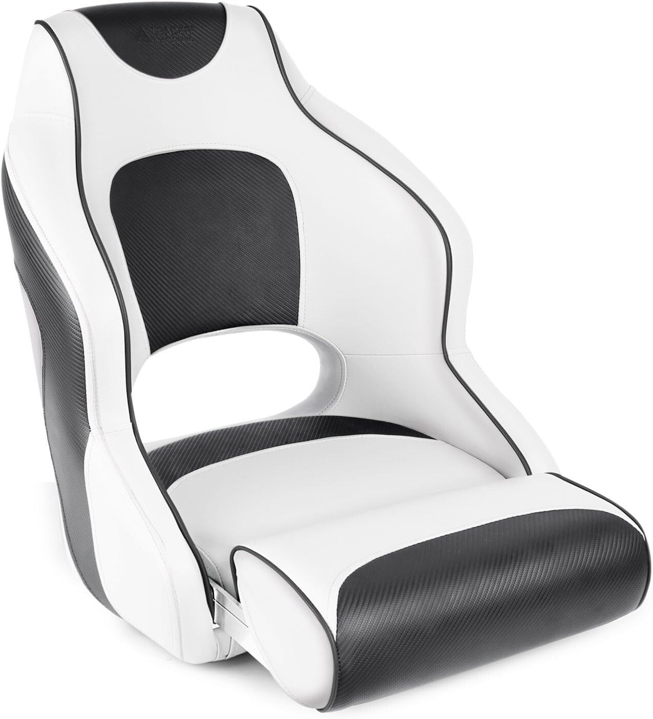 Premium Marine Grade Vinyl Boat Seat - Two-Tone Design with Easy Installation