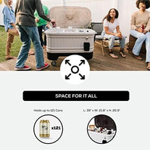 Load image into Gallery viewer, 125 Quart Insulated Hard Shell Ice Chest Cooler with Bottle Opener - Party Bar