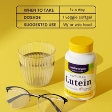 Load image into Gallery viewer, Lutein 20 mg Lutemax 2020 with Zeaxanthin - Vegan Eye Support 180 Softgels