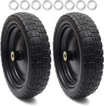 Load image into Gallery viewer, 2-Pack Premium 13" Flat-Free Tires for Garden Carts &amp; Hand Trucks - 330 lb Load