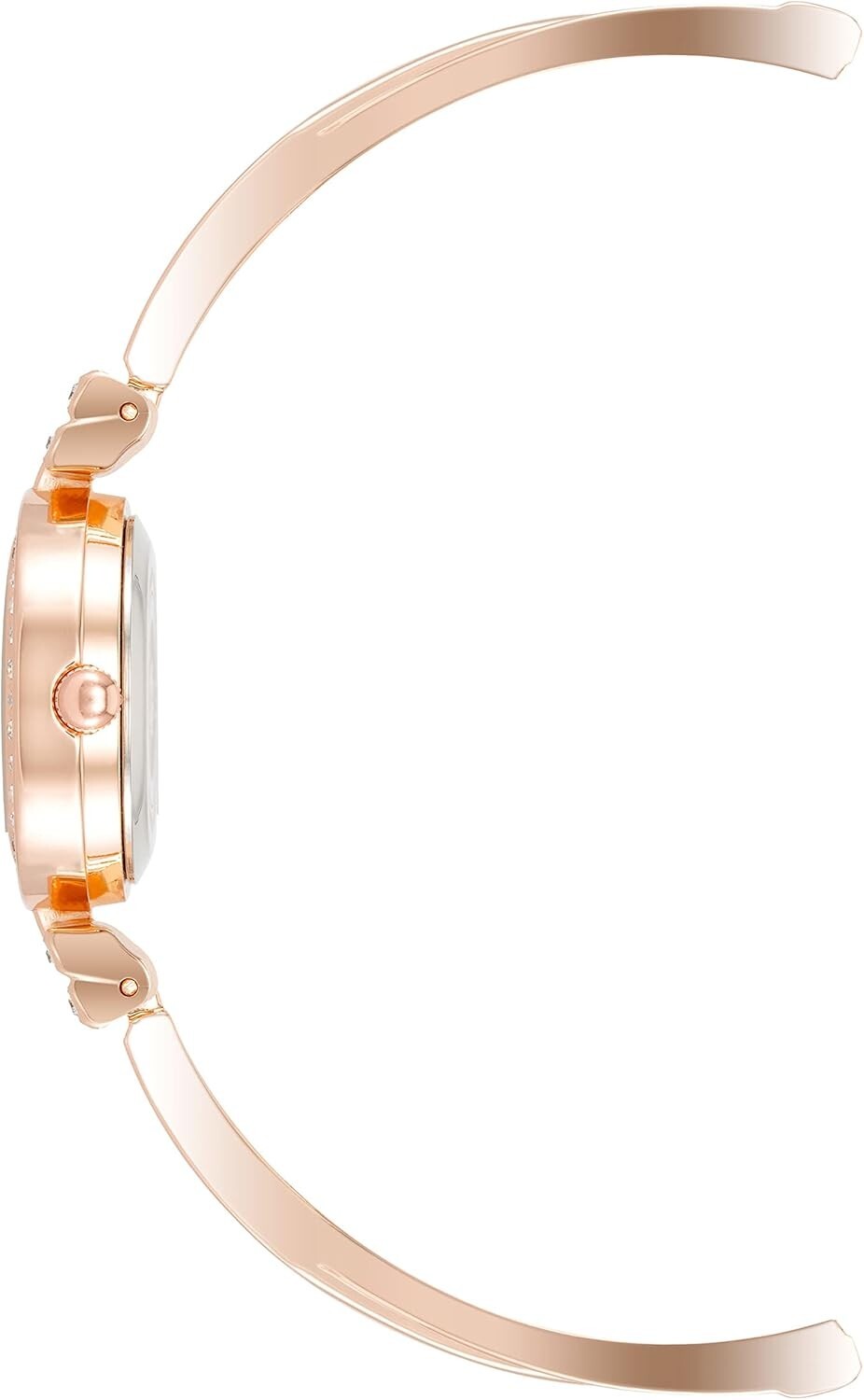 Women's Luxury Rose Gold Crystal Bangle Watch & 2 Bracelet Set - Elegant Gift