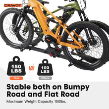 Load image into Gallery viewer, 150 lbs Capacity Electric Bike Rack - No Installation, Foldable for 2 Bikes