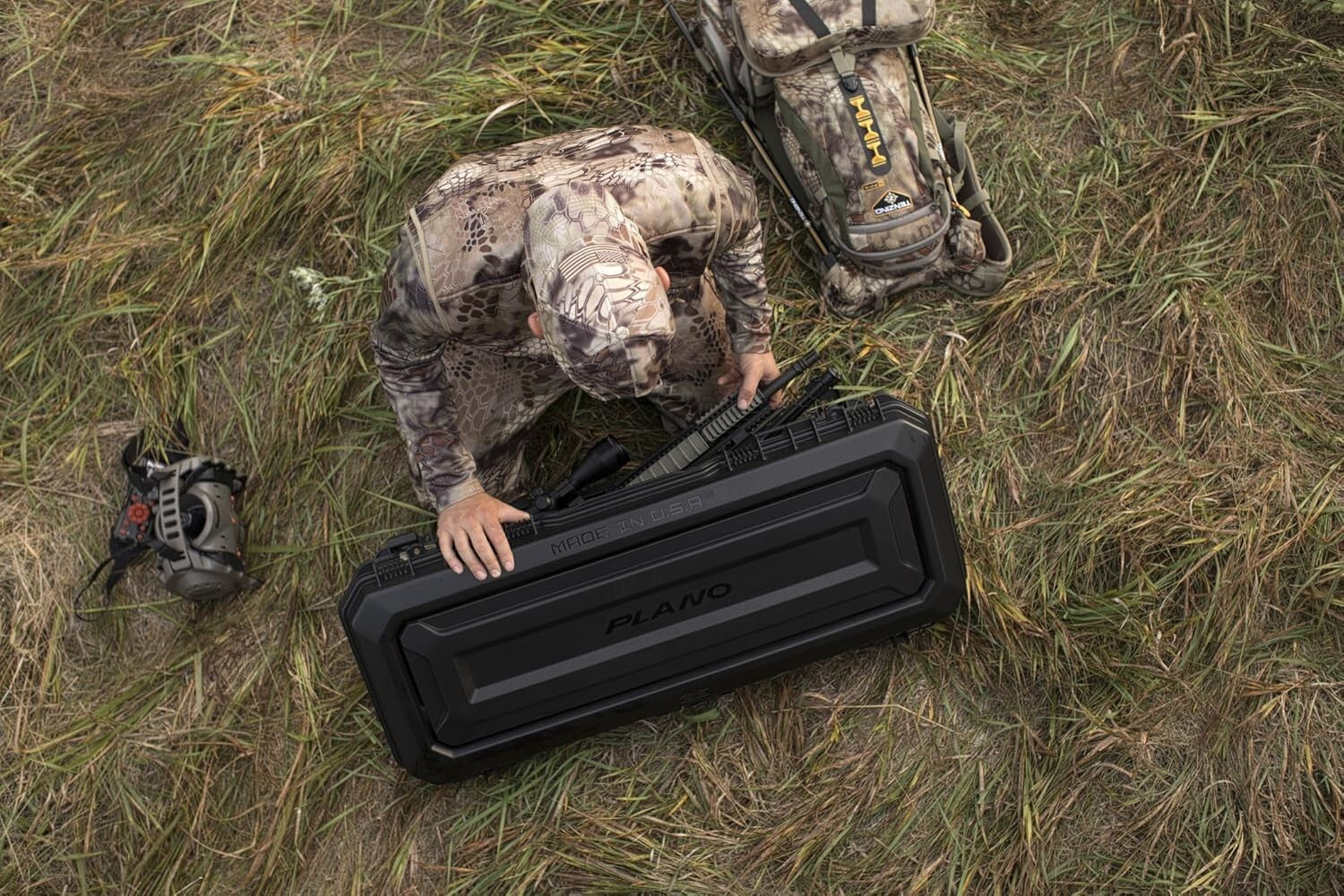 36-Inch Waterproof Gun Case with Lockable Latches & Custom Foam Interior