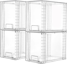 Load image into Gallery viewer, Multi-Purpose Clear Plastic Storage Drawers - Ideal for Cabinets &amp; Vanities