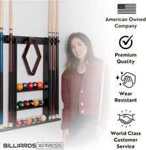 Load image into Gallery viewer, Sleek Wall-Mount Cue Rack with Enhanced Protection &amp; Chic Design for Men Caves