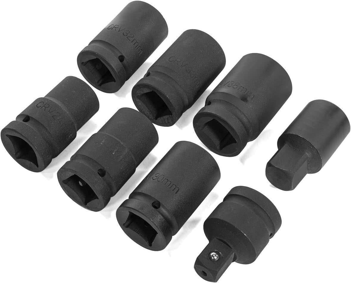 8-Piece Torque Wrench Set for Effortless Lug Nut Removal - RVs & Trucks