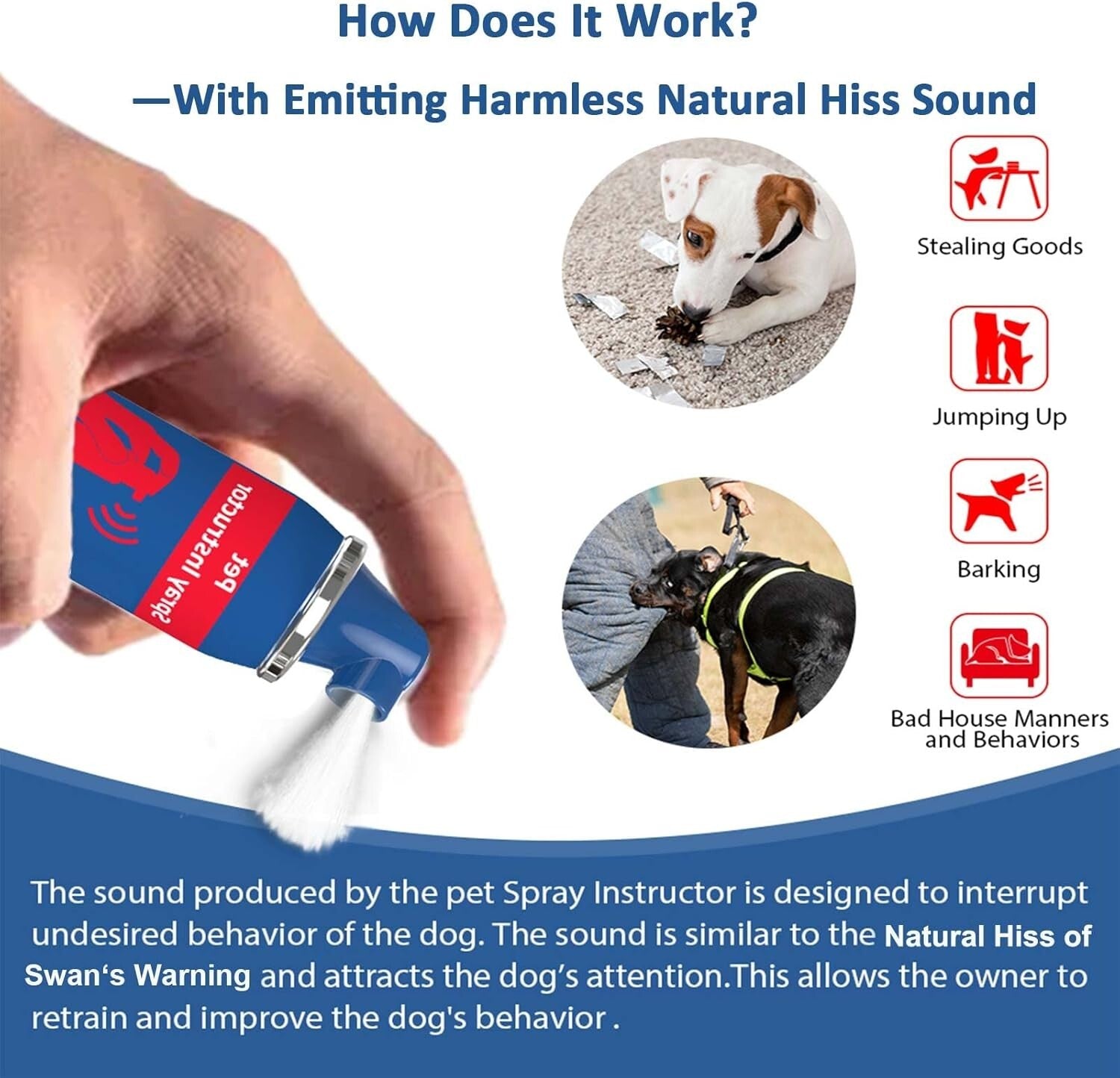 4-Pack of 70ml Dog Instructor Spray - Instant Correction for Unwanted Behaviors
