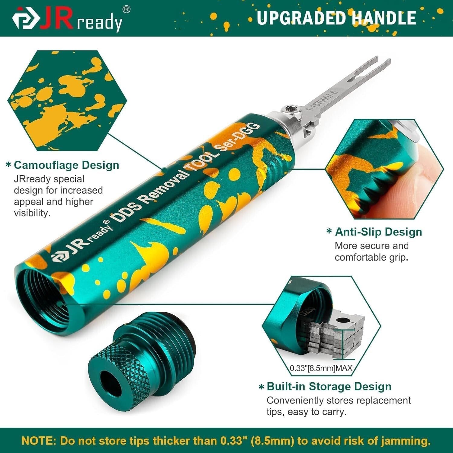 Dual-Head JRDDS Pin Extractor Tool Kit - Perfect for AMP and Molex Connectors