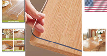 Load image into Gallery viewer, 1.5mm Thick PVC Clear Table Cover - Stylish Protection for Dining &amp; Office Desks