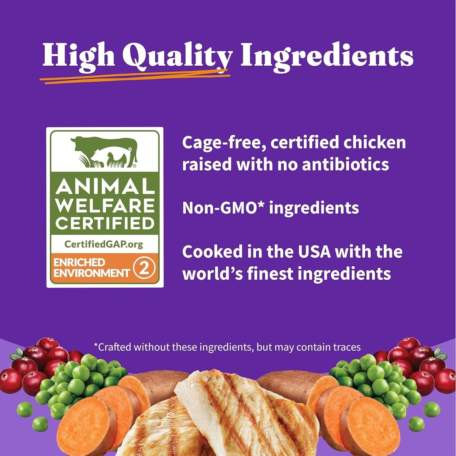 All-Natural Grain-Free Cat Kibble with Cage-Free Chicken for Digestive Health