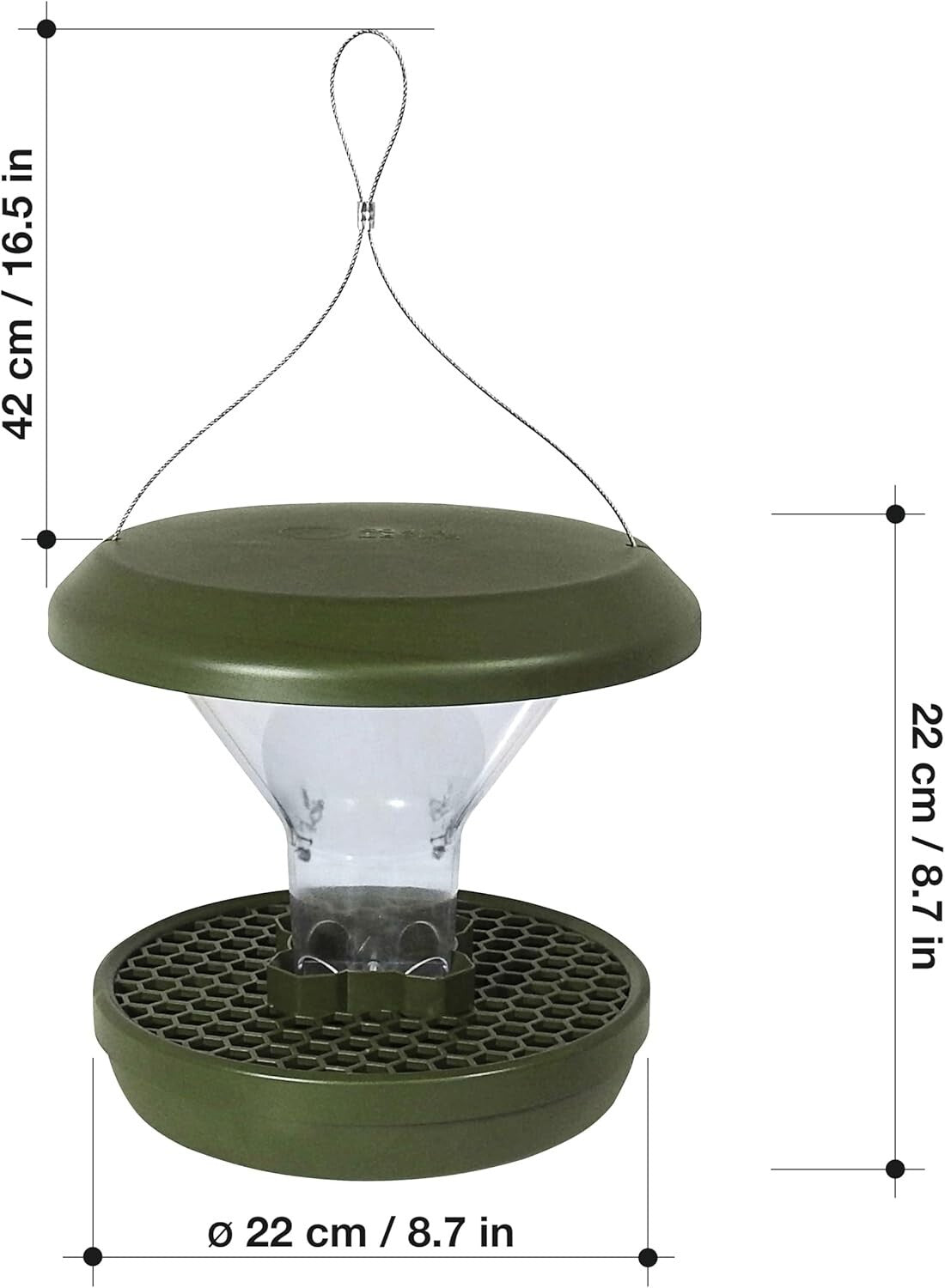 Smart Rat-Proof Bird Feeder with Dual Chambers - No Mess for Outdoor Use
