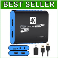 Load image into Gallery viewer, Versatile HDMI Capture Card for Streaming &amp; Recording - Mac &amp; Windows Compatible