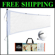 Load image into Gallery viewer, Complete Outdoor Volleyball Set - Portable Net with Poles, Pump &amp; Accessories