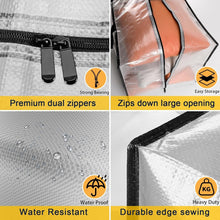 Load image into Gallery viewer, Heavy-Duty Zippered Moving Bags - 2 Pack Clear Totes for Efficient Organization
