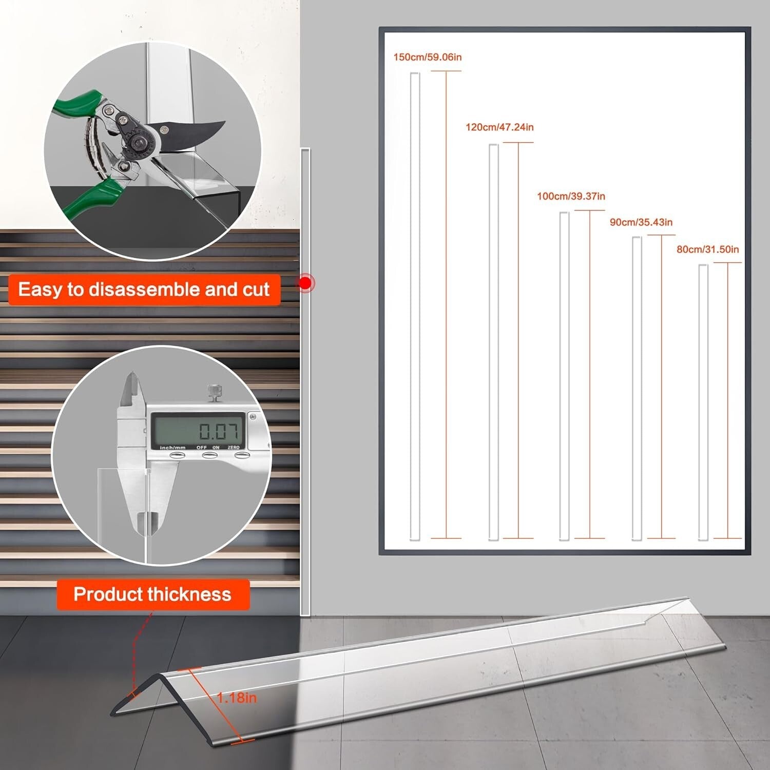 Durable Self-Adhesive Edge Protectors for Furniture & Walls – 2 PCS Clear Design