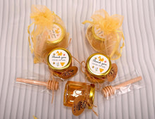 Load image into Gallery viewer, Personalized Mini Honey Jars with Dipper - 1.5oz for Weddings &amp; Baby Showers