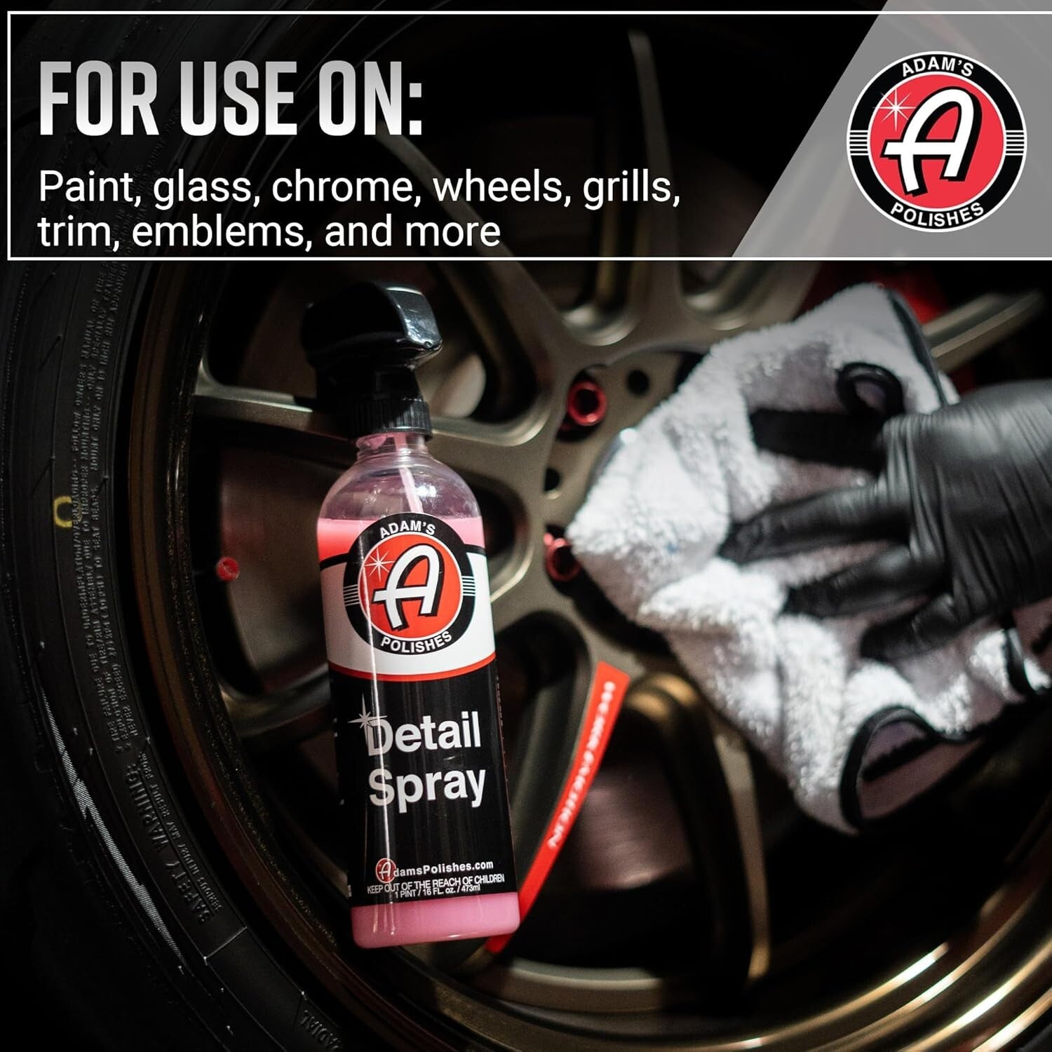 Adam's 5-Gallon Detail Spray: Premium Polish & Wax Booster for Stunning Shine