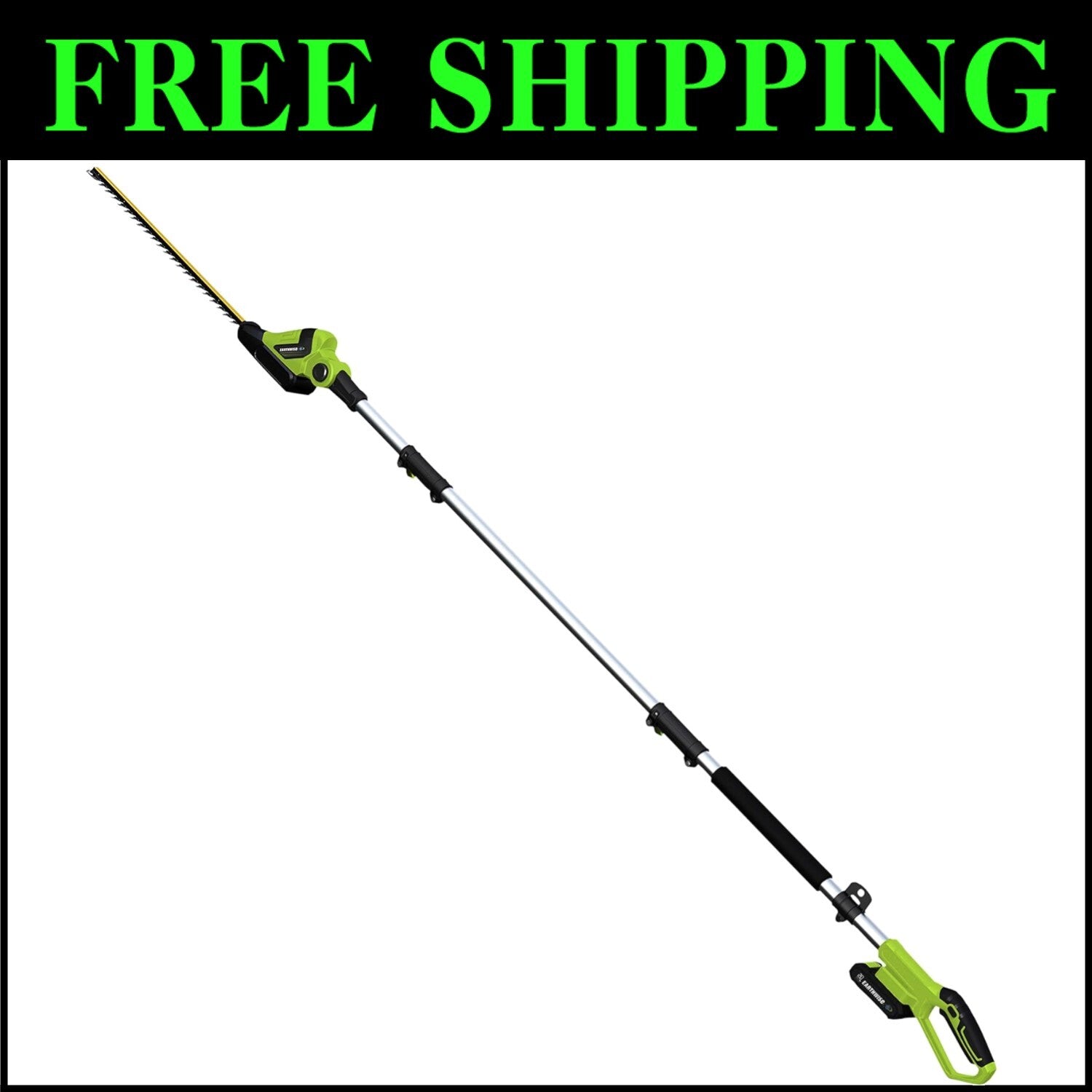 Eco-Friendly 20-Inch Battery-Powered Hedge Trimmer - Includes Fast Charger