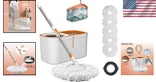 Load image into Gallery viewer, Ultimate Spin Mop &amp; Bucket Cleaning System: Extended Handle &amp; 5 Refill Heads