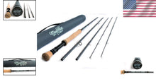 Load image into Gallery viewer, Fast Action Fly Fishing Rod, 9ft, with Extra Tip &amp; Cordura Tube by Moonshine