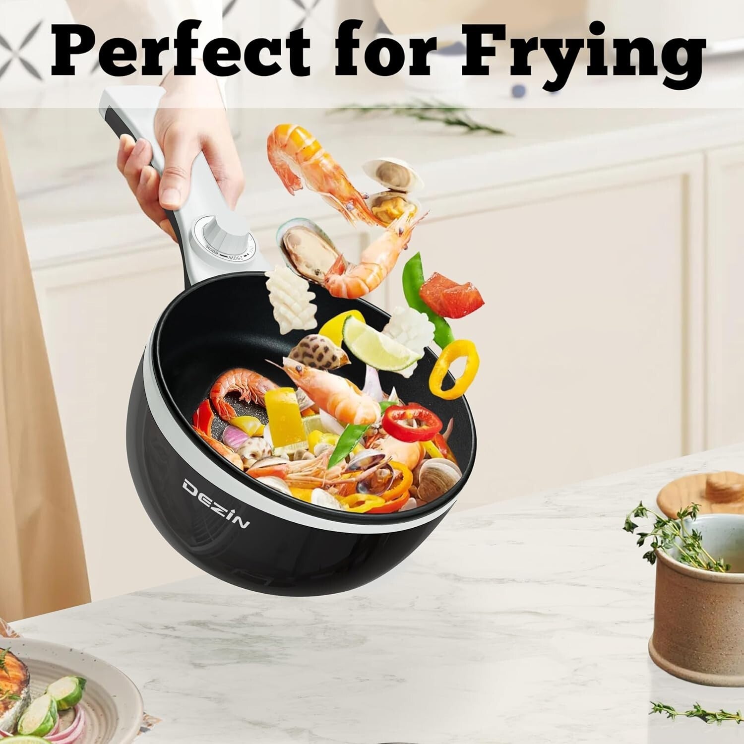 Electric Hot Pot with Steam Function & Over-Heat Protection - Perfect for Dorms