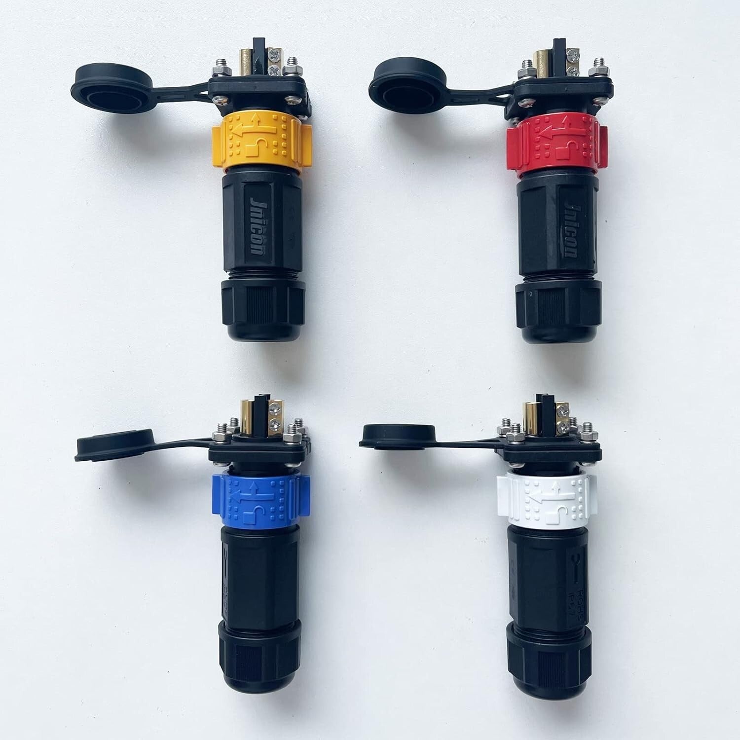 Durable 2 Pack Marine Boat Power Connectors for Trolling Motors - IP67 Rated