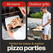 Load image into Gallery viewer, Durable Rectangular Pizza Stone 15 x 12” - Ideal for Baking &amp; Grilling Magic