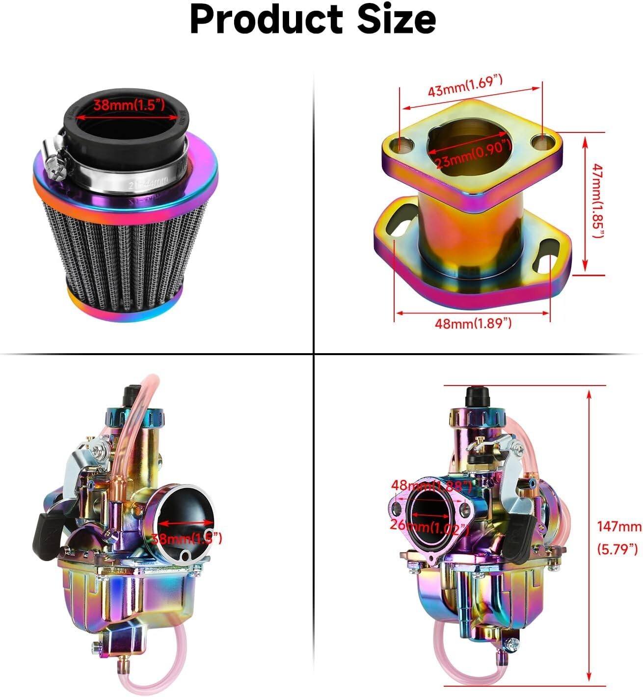 Predator 196cc VM22 Carburetor Kit - Complete Upgrade for Go-Karts & Mini Bikes