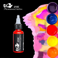 Load image into Gallery viewer, Professional Tattoo Ink Pigment Kit - 14 Colors, 1 fl oz Bottles for Skin Art