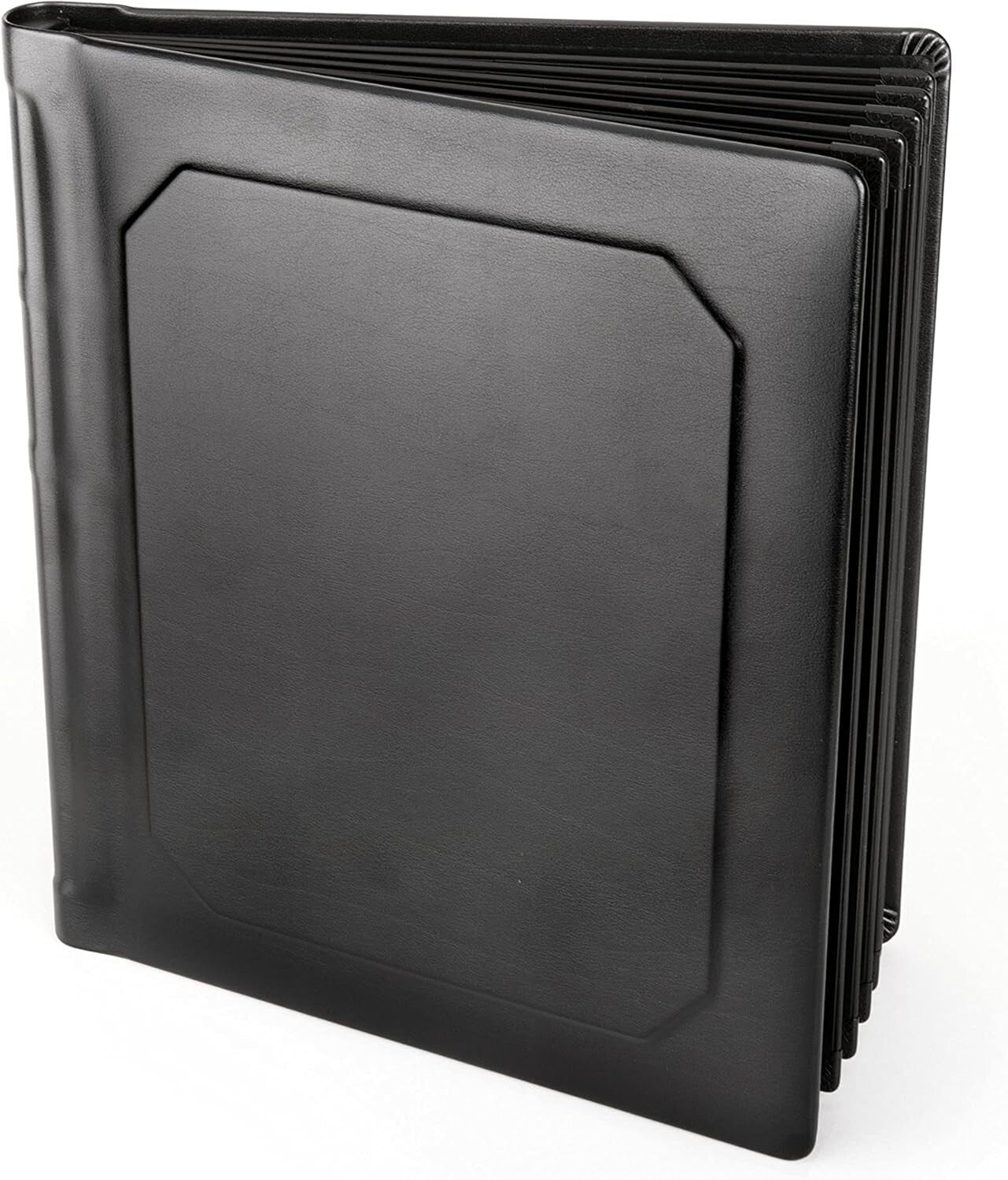 Black Leatherette Bound Photo Album for Family Milestones - 30 Photos, 15 Pages