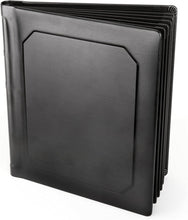 Load image into Gallery viewer, Black Leatherette Bound Photo Album for Family Milestones - 30 Photos, 15 Pages