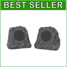 Load image into Gallery viewer, Wireless Bluetooth Rock Speaker Pair - Seamless Streaming for Garden &amp; Patio
