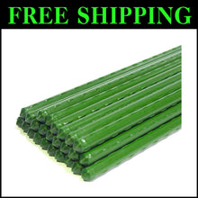 Load image into Gallery viewer, Durable 6ft Tomato Stake Supports - 50 Pack of Weather-Resistant Garden Stakes