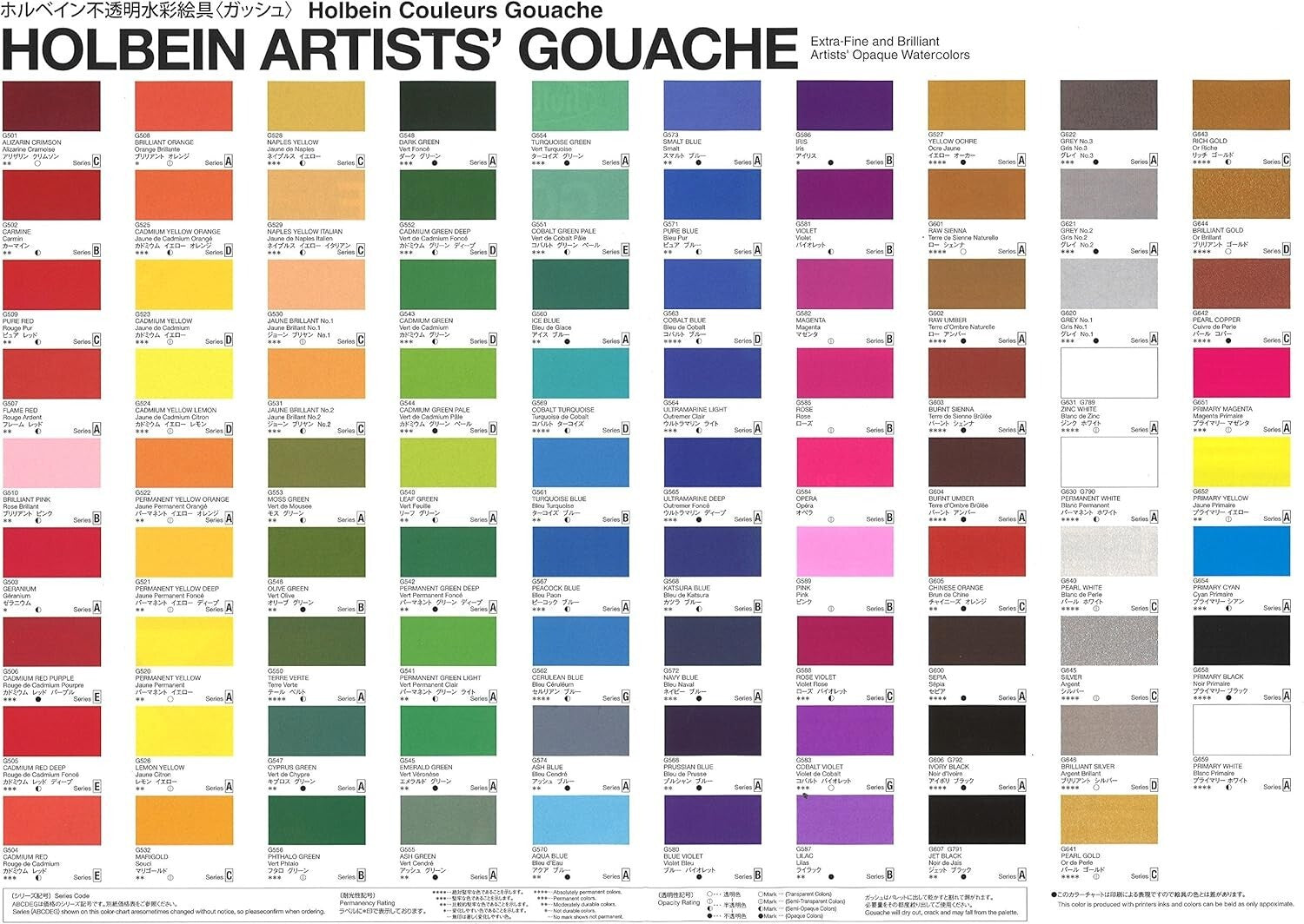 G703 Artist Gouache Set: 18 Matte Finish 5ml Tubes - Indoor & Outdoor Use