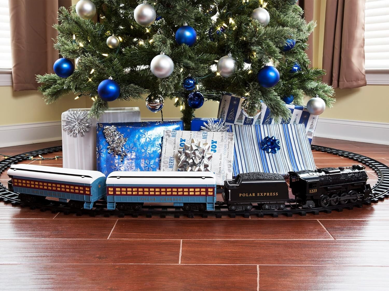 Christmas Magic Awaits: Polar Express Battery-Powered Train Set with Remote