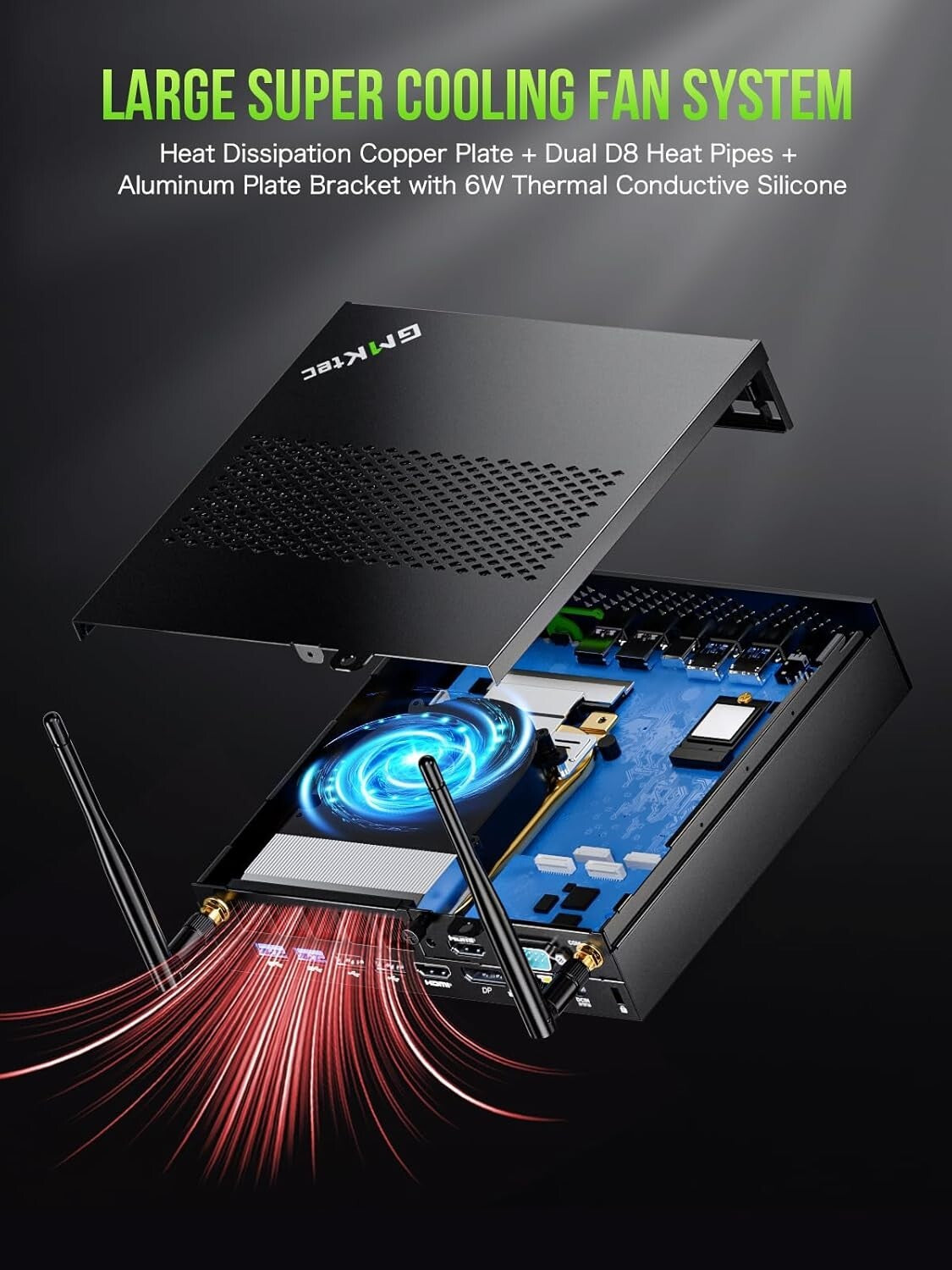 Compact Intel Core i9 Mini Computer - 32GB RAM, 1TB SSD & Quad-Screen 8K Support