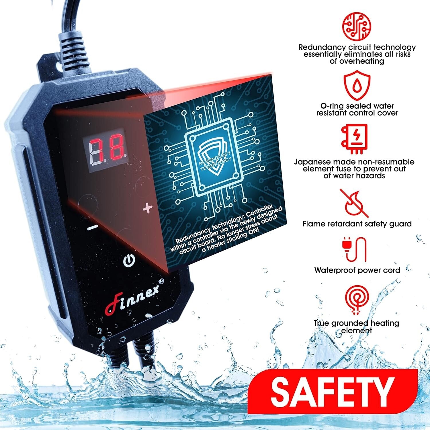 Corrosion-Resistant 600W Titanium Aquarium Heater with User-Friendly Control