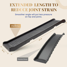 Load image into Gallery viewer, Portable 68.5” Dog Ramp for Large Dogs – Sturdy, Anti-Slip, 300 lbs Capacity