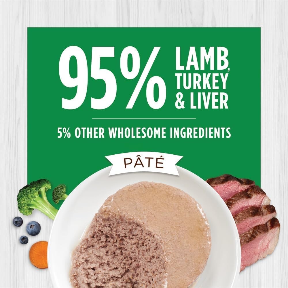 High Protein Grain-Free Cat Food - Original Lamb Pate, Pack of 24 Cans per 3 oz