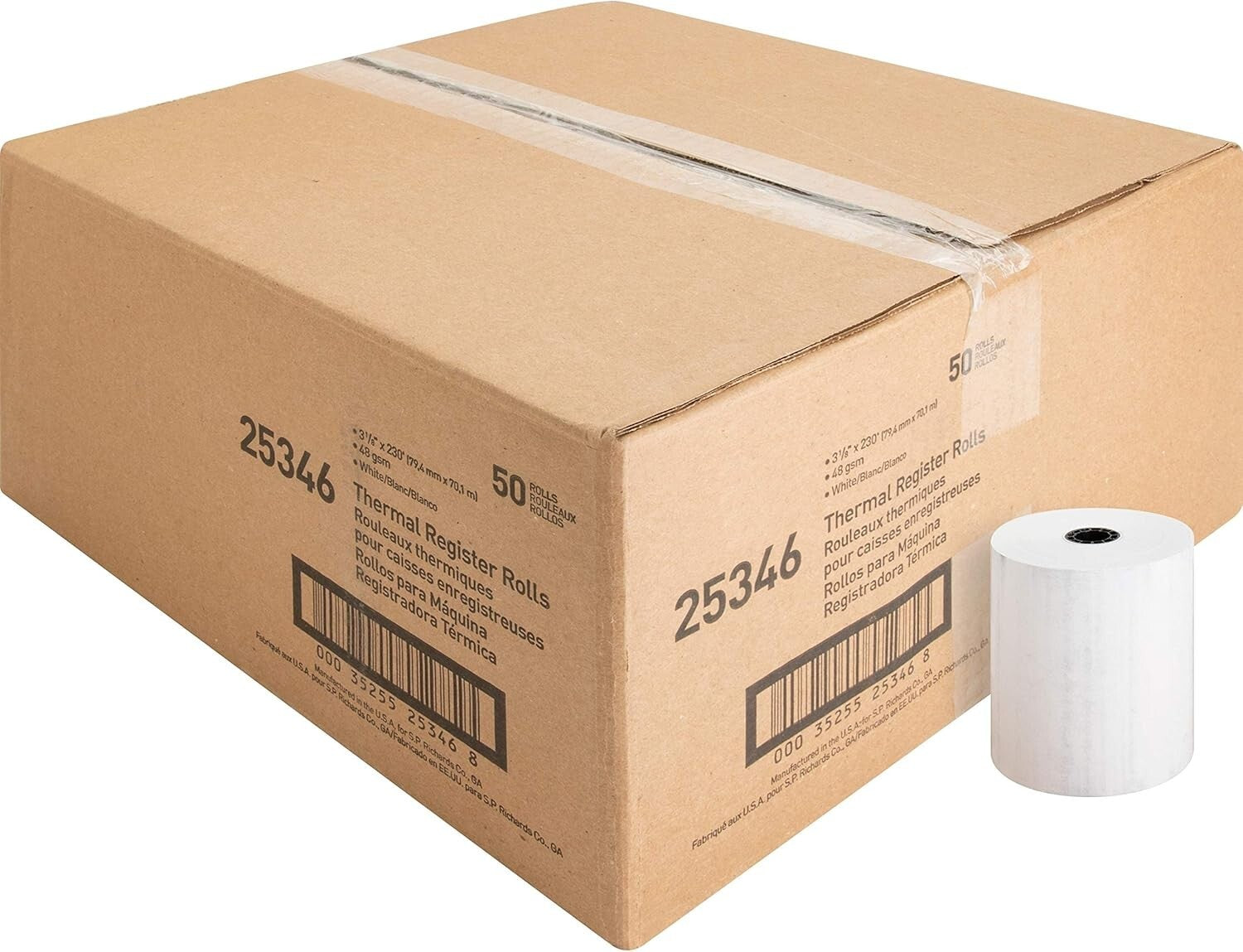Effortless Replacement Thermal Paper Rolls - 50 Rolls for Consistent Performance