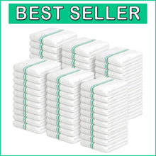 Load image into Gallery viewer, Pack of 60 Absorbent 16x19 Cotton Terry Bar Mop Towels for Effortless Cleaning