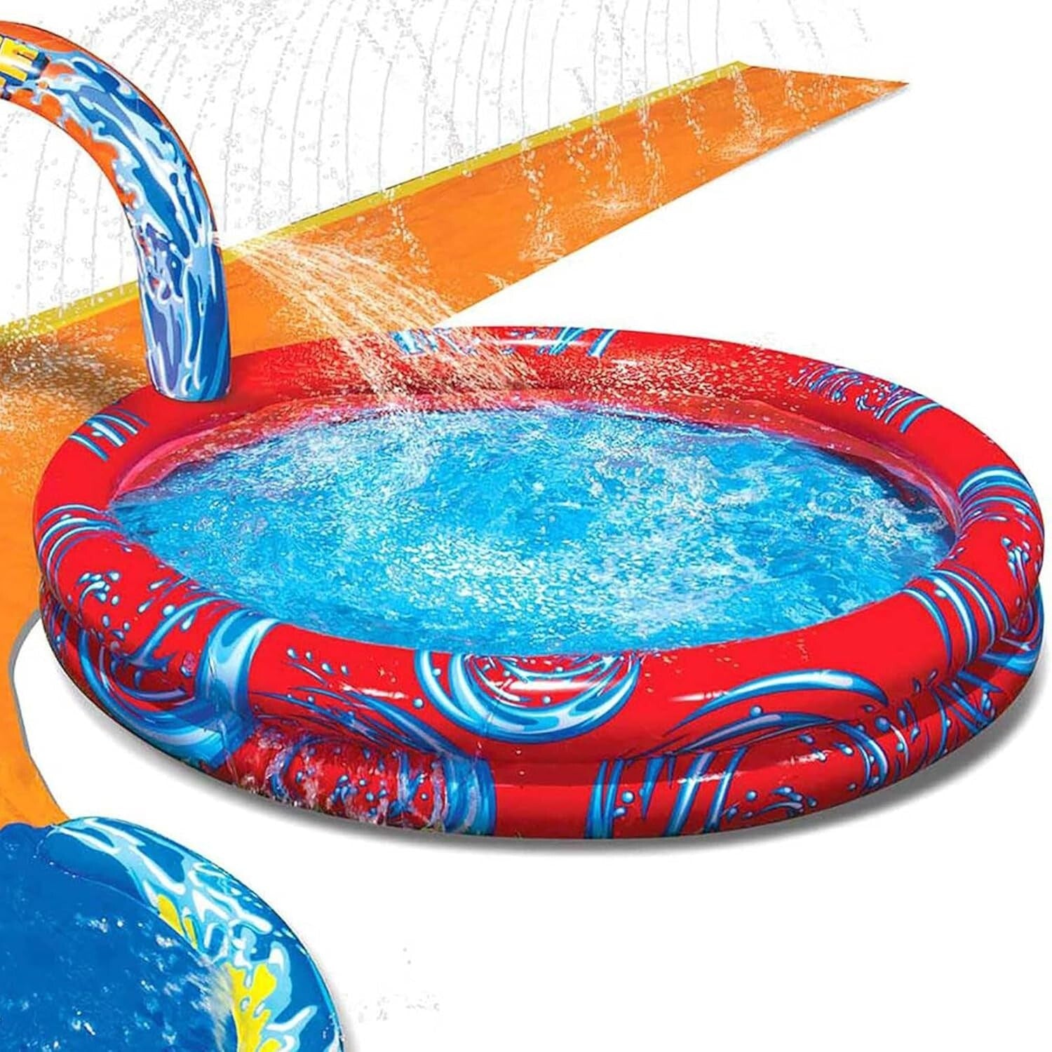 Cyclone Splash Park Set - Colorful Water Slide With Arch for Kids' Entertainment
