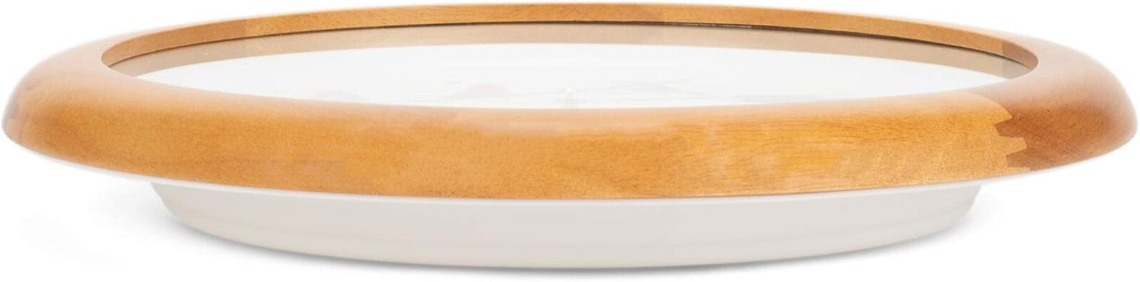 Educational Singing Bird Wall Clock with Light Sensor - 13 Inch Oak Frame